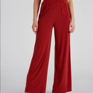Rust Windsor Wide leg pants